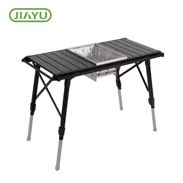 Einstellbare Faltcamping -BBQ -Tabelle