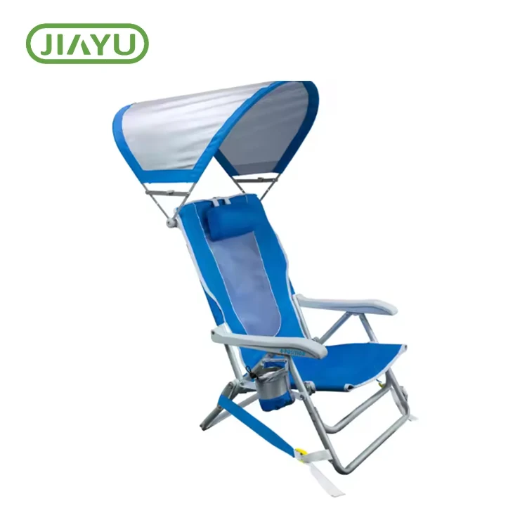 Klapper Strandstuhl mit Sonnenschatten